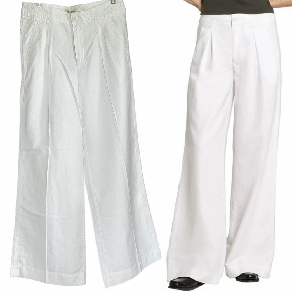 Current/Elliott Markey White Wide-Leg Women's Pants Sz 27 New with Tags HighRise